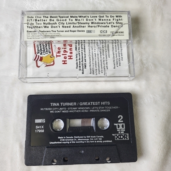 Tina Turner Greatest Hits Cassette Tape - Picture 2 of 2